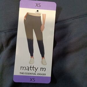 Matty M Woman's Essential Joggers - Dark Blue XS